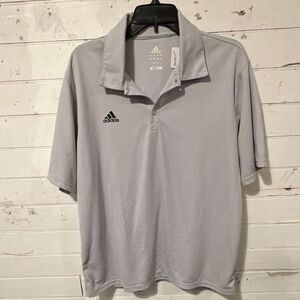 Adidas Climalite Men's Polo Shirt - Light Gray Size L